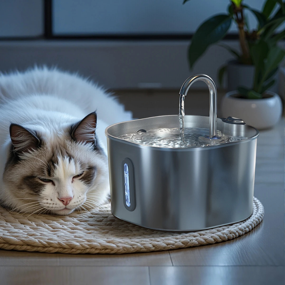 PureSip™ Cat Fountain – Silent & Filtered