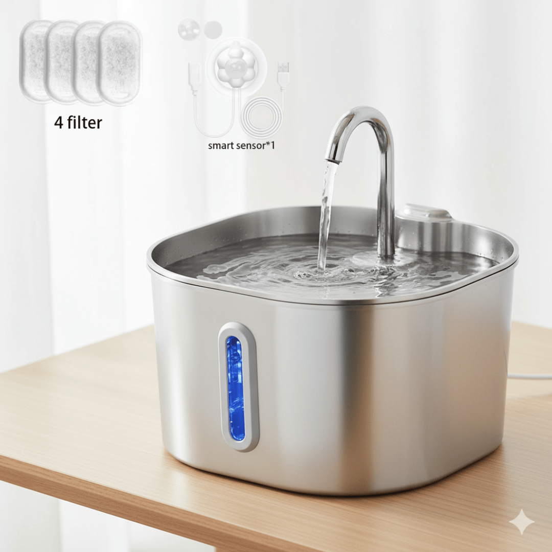 PureSip™ Triple - Filtration Cat Fountain - Cozira Home Store