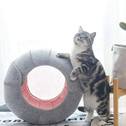 SnuggleRing™ Felt Cat Pod - Cozira Home Store