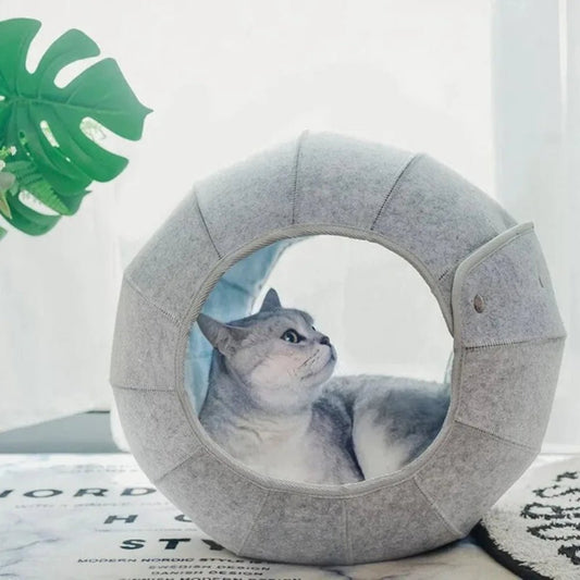SnuggleRing™ Felt Cat Pod - Cozira Home Store